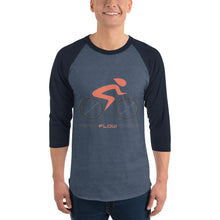 Load image into Gallery viewer, Team Flow Cycle 3/4 sleeve raglan shirt