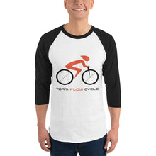 Load image into Gallery viewer, Team Flow Cycle 3/4 sleeve raglan shirt