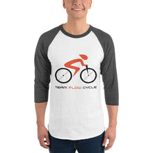 Load image into Gallery viewer, Team Flow Cycle 3/4 sleeve raglan shirt