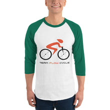 Load image into Gallery viewer, Team Flow Cycle 3/4 sleeve raglan shirt