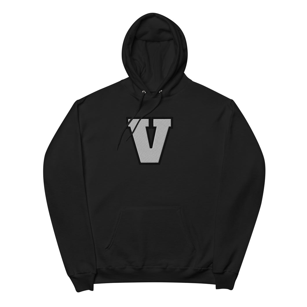 Alphabet 'V' Fleece Hoodie