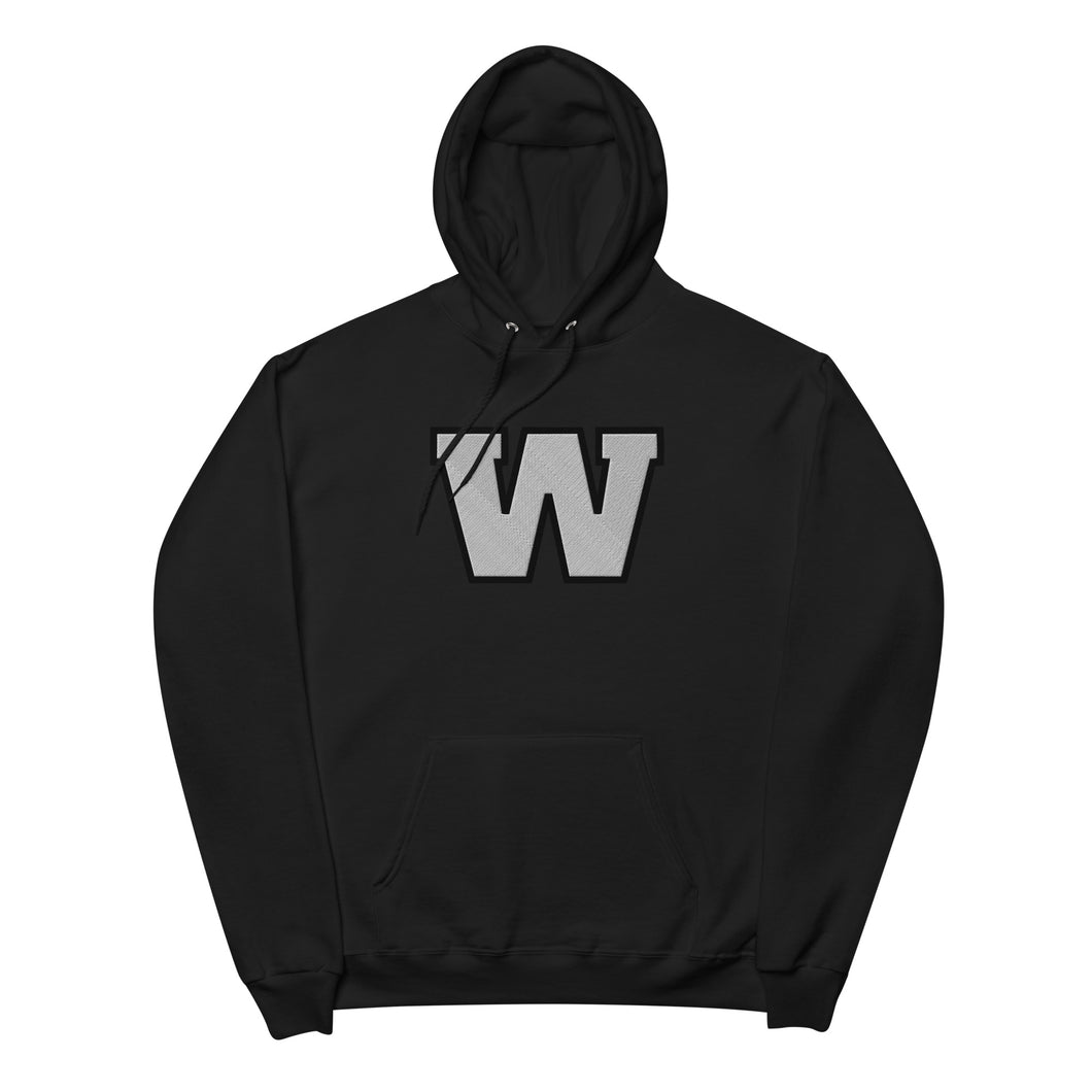 Alphabet 'W' Fleece Hoodie